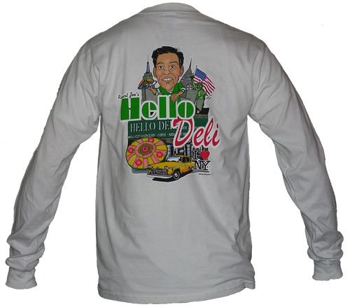 White Hello-Deli Long Sleeve Shirt